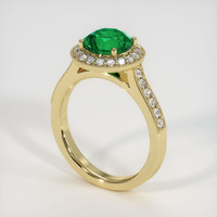 1.74 Ct. Emerald Ring, 18K Yellow Gold 2