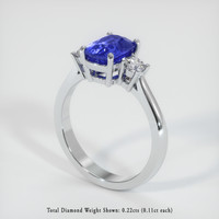 1.80 Ct. Sapphire Ring, Platinum 950 2