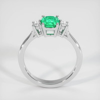 0.97 Ct. Emerald Ring, Platinum 950 3