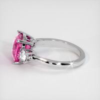 3.13 Ct. Pink Sapphire Ring, Platinum 950 4