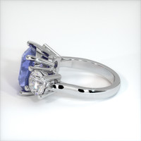 4.49 Ct. Blue Sapphire Ring, 10K White Gold 4