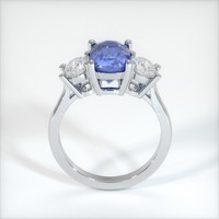 3.00 Ct. Blue Sapphire Ring, 10K White Gold 3