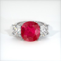 4.15 Ct. Ruby Ring, 10K White Gold 1