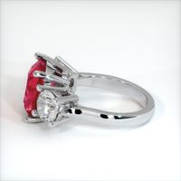 4.15 Ct. Ruby Ring, 14K White Gold 4