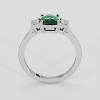 1.59 Ct. Bluish Green Sapphire Ring, 14K White Gold 3