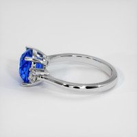3.05 Ct. Blue Sapphire Ring, 18K White Gold 4