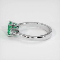 0.97 Ct. Emerald Ring, 18K White Gold 4