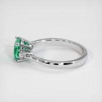 1.07 Ct. Emerald Ring, 18K White Gold 4