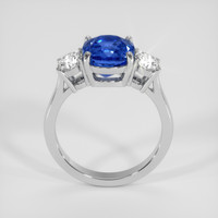 4.30 Ct. Blue Sapphire Ring, 18K White Gold 3