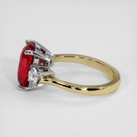 3.01 Ct. Ruby Ring, 14K White & Yellow 4
