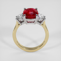 3.01 Ct. Ruby Ring, 18K White & Yellow 3