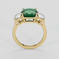 5.01 Ct. Bluish Green Sapphire Ring, 10K Yellow Gold 3