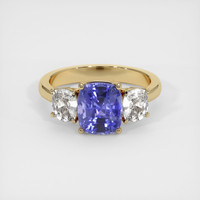 3.00 Ct. Color Change Sapphire Ring, 14K Yellow Gold 1