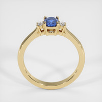 0.75 Ct. Blue Sapphire Ring, 14K Yellow Gold 3