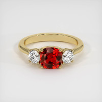 1.19 Ct. Ruby Ring, 14K Yellow Gold 1