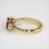 1.19 Ct. Ruby Ring, 14K Yellow Gold 4