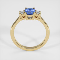 1.15 Ct. Blue Sapphire Ring, 18K Yellow Gold 3