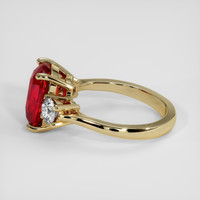 3.01 Ct. Ruby Ring, 18K Yellow Gold 4