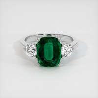 2.97 Ct. Emerald Ring, Platinum 950 1