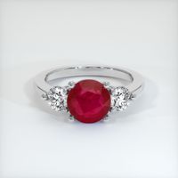 2.76 Ct. Ruby Ring, Platinum 950 1