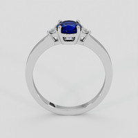 0.82 Ct. Blue Sapphire Ring, Platinum 950 3