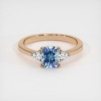1.21 Ct. Sapphire Ring, 14K Rose Gold 1