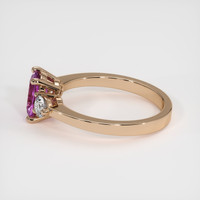 1.00 Ct. Sapphire Ring, 14K Rose Gold 4