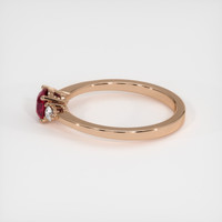 0.62 Ct. Ruby Ring, 14K Rose Gold 4