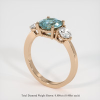 2.30 Ct. Sapphire Ring, 14K Rose Gold 2