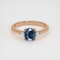 1.27 Ct. Sapphire Ring, 18K Rose Gold 1
