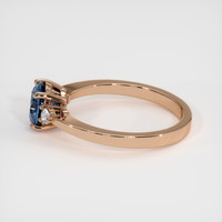 1.27 Ct. Sapphire Ring, 18K Rose Gold 4