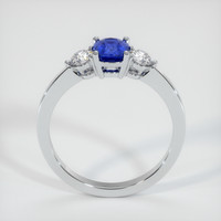 0.66 Ct. Blue Sapphire Ring, 10K White Gold 3