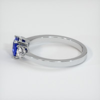 0.66 Ct. Blue Sapphire Ring, 10K White Gold 4