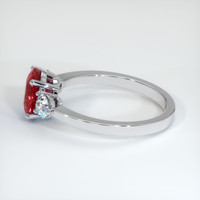 2.35 Ct. Ruby Ring, 10K White Gold 4