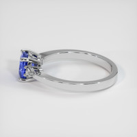 1.22 Ct. Purplish Blue Sapphire Ring, 10K White Gold 4