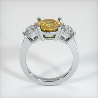 2.54 Ct. Yellow Sapphire Ring, 10K White Gold 3