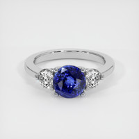 2.09 Ct. Sapphire Ring, 14K White Gold 1