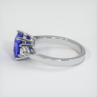 3.00 Ct. Color Change Sapphire Ring, 14K White Gold 4