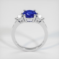 2.00 Ct. Blue Sapphire Ring, 14K White Gold 3