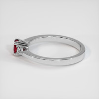 0.41 Ct. Ruby Ring, 14K White Gold 4
