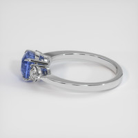 2.24 Ct. Blue Sapphire Ring, 14K White Gold 4