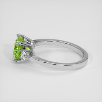 2.94 Ct. Green Sapphire Ring, 14K White Gold 4