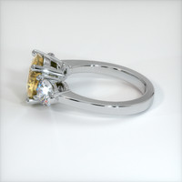 2.54 Ct. Yellow Sapphire Ring, 14K White Gold 4