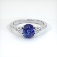 2.28 Ct. Sapphire Ring, 18K White Gold 1