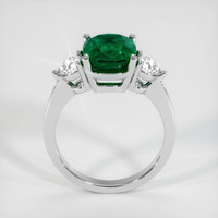 2.97 Ct. Emerald Ring, 18K White Gold 3