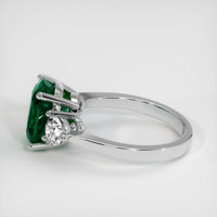 2.97 Ct. Emerald Ring, 18K White Gold 4