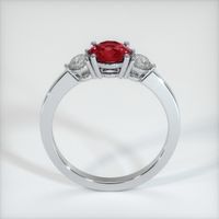 Three Stone Ruby Ring 1.08 Ct., 18K White Gold Preview