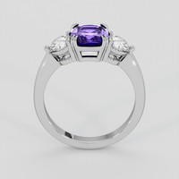 2.77 Ct. Violet Sapphire Ring, 18K White Gold 3