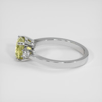 1.96 Ct. Yellow Sapphire Ring, 18K White Gold 4