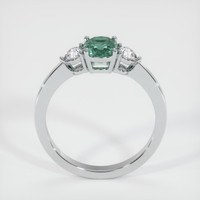 0.88 Ct. Sapphire Ring, 18K White Gold 3